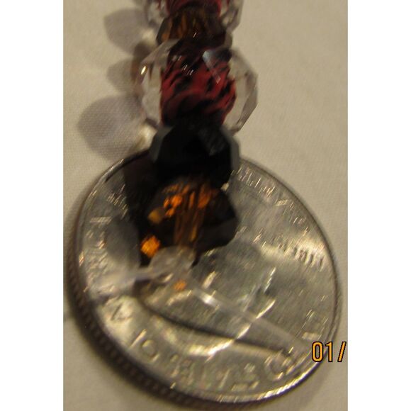 Beads jewelry making craft multi-colored veined beads new - Picture 7 of 7